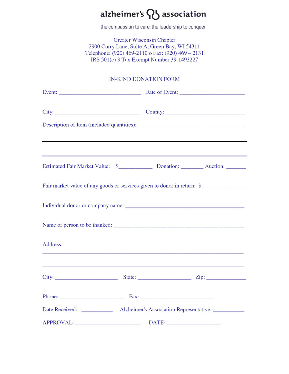 Printable Donation form Template 36 Free Donation form Templates In Word Excel Pdf
