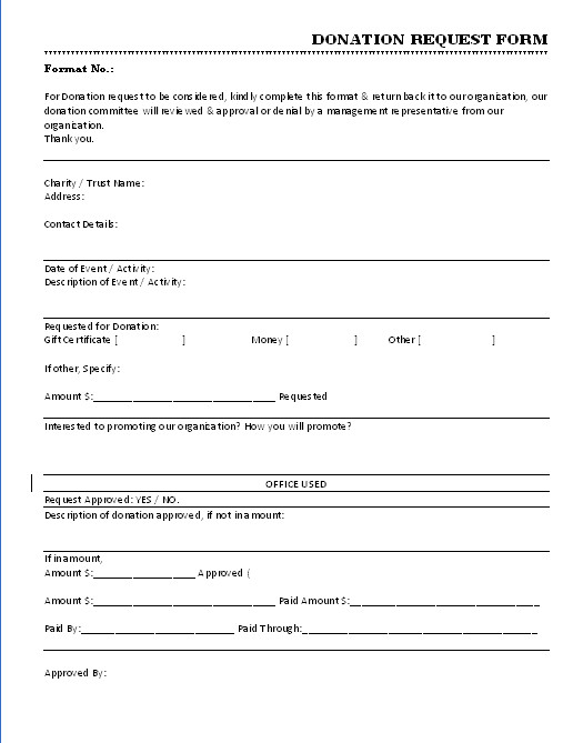Printable Donation form Template 36 Free Donation form Templates In Word Excel Pdf