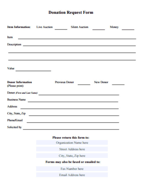 Printable Donation form Template 36 Free Donation form Templates In Word Excel Pdf