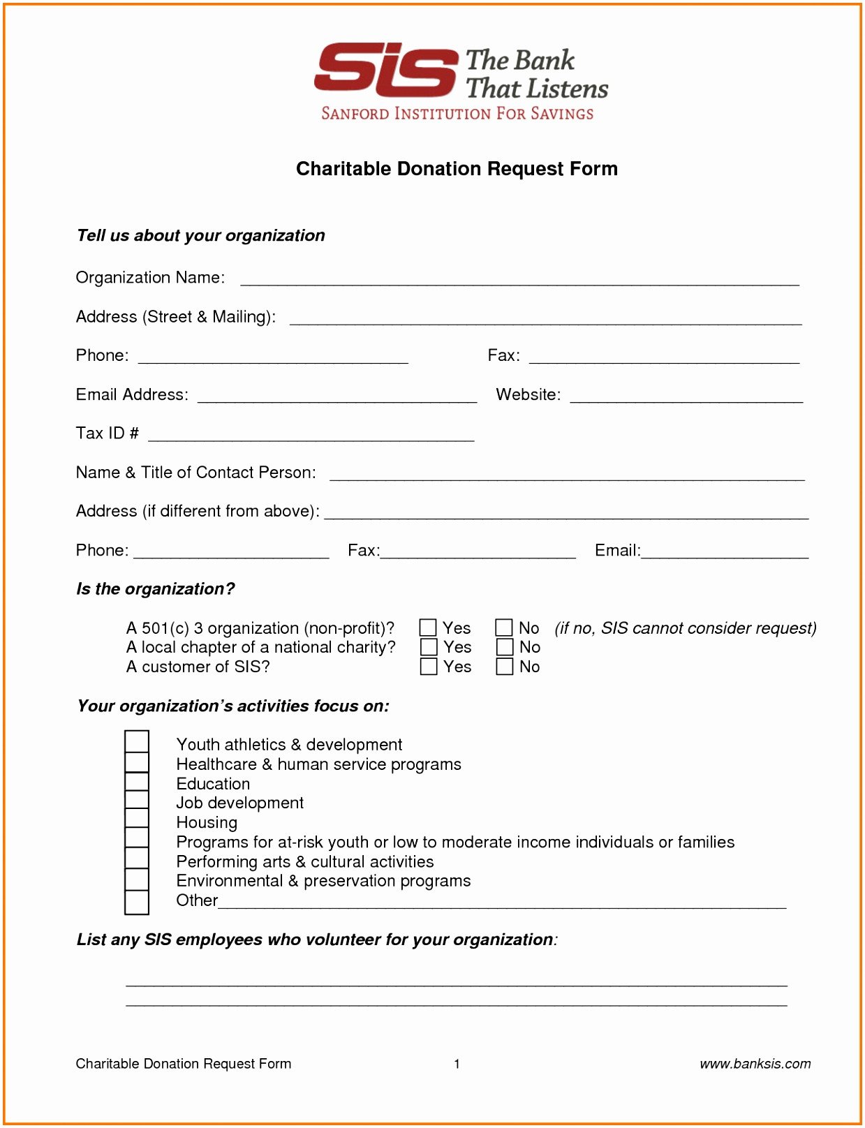 Printable Donation form Template 9 Charity Pledge form Template Dtauw
