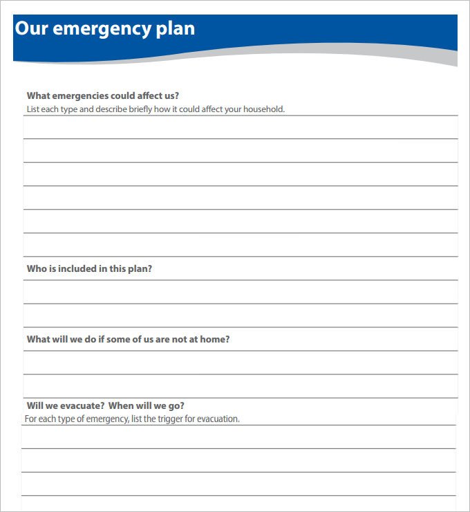 Printable Fire Escape Plan Template 7 Home Evacuation Plan Templates Ms Word Pdf