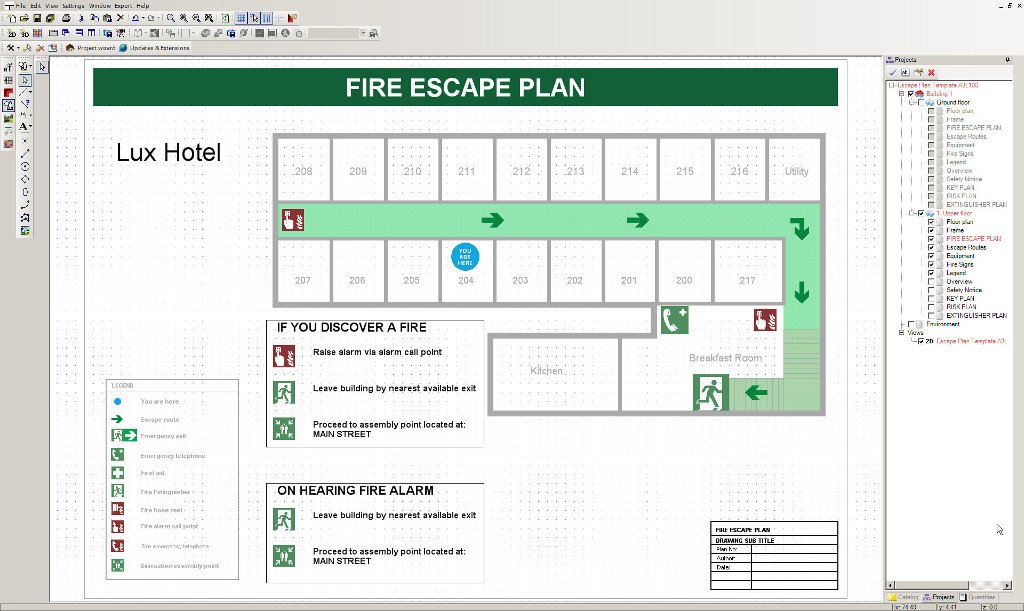 Printable Fire Escape Plan Template Fire Escape Plans