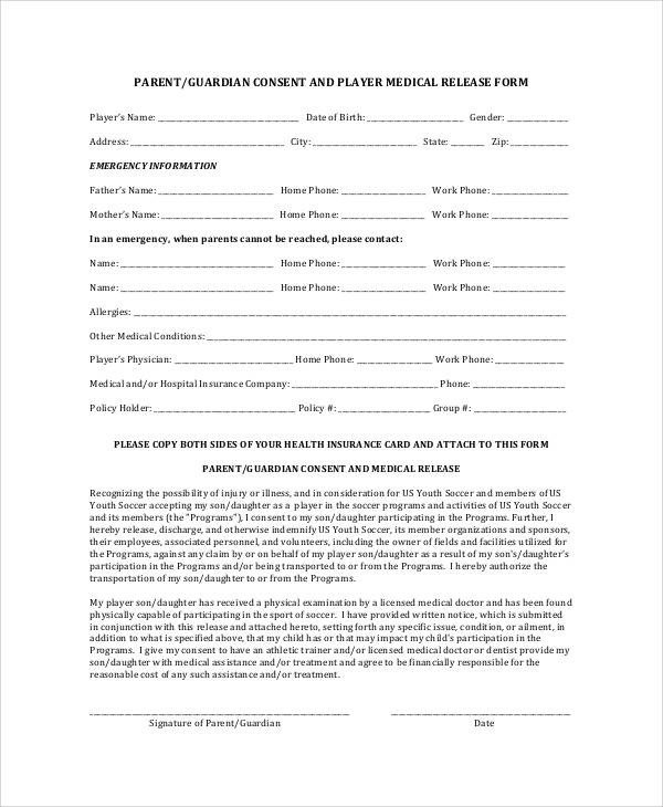 Printable Medical Release form 47 Printable Release form Samples &amp; Templates Pdf Doc