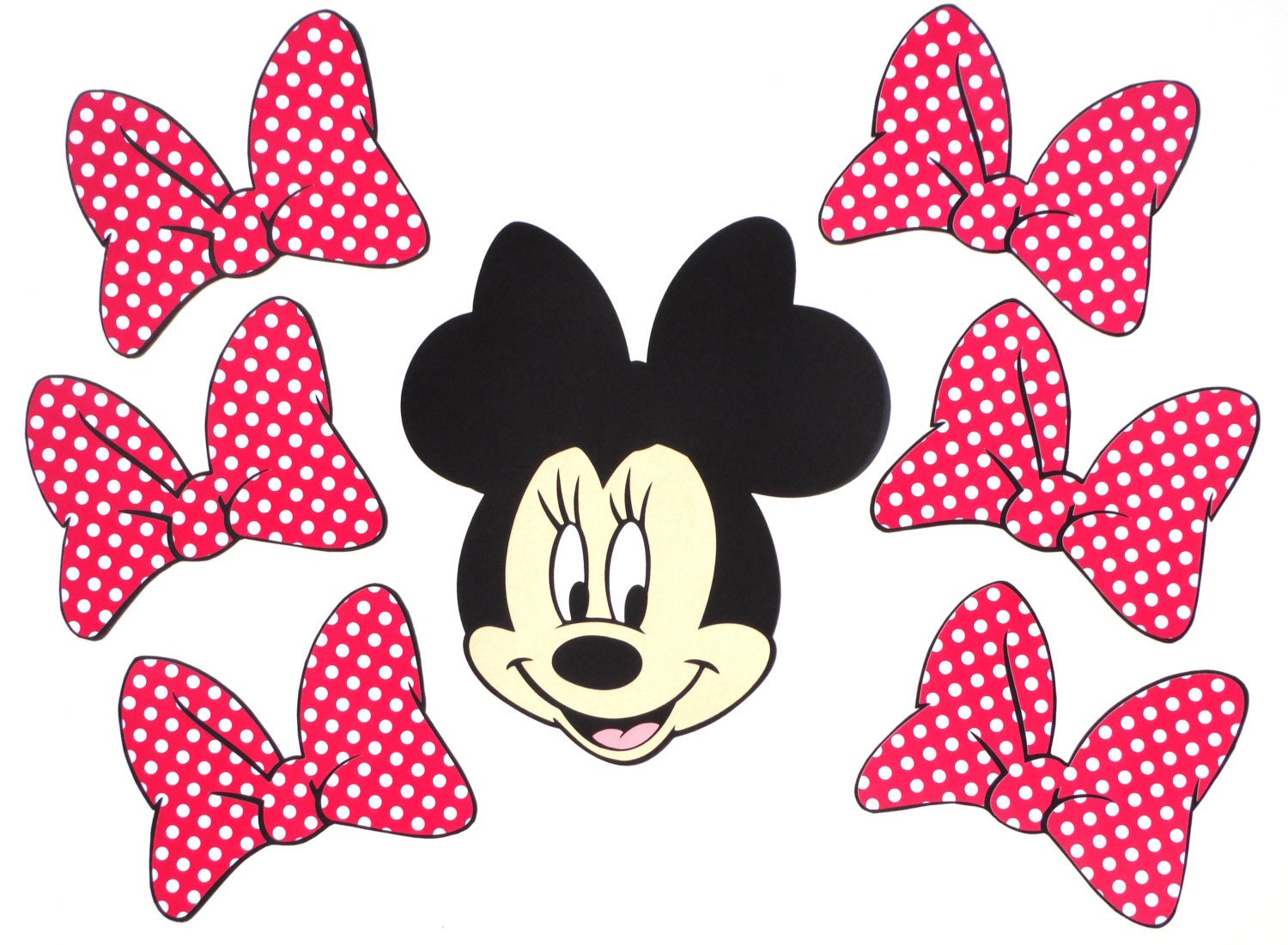 Printable Minnie Mouse Bow Minnie Mouse Free Bow Printables Clipart Best