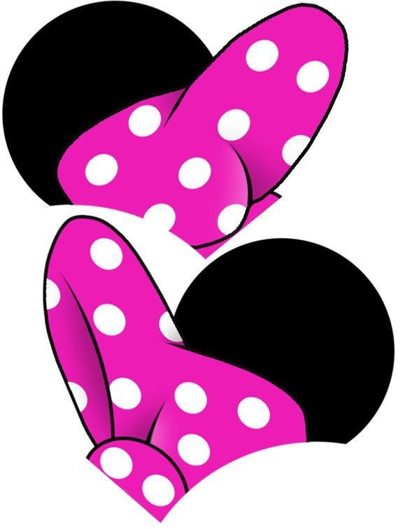 Printable Minnie Mouse Bow Minnie Mouse Pink Bow and Ears Clip Art