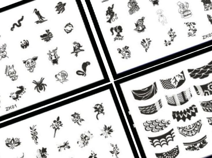 Printable Nail Art Stencils 37 Printable Nail Design Stencils Stylepics