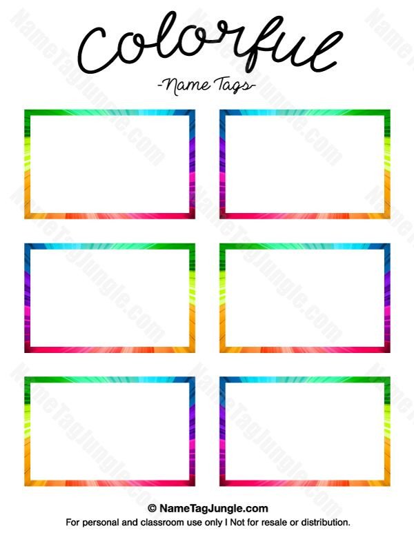 Printable Name Tag Template 17 Best Ideas About Name Tag Templates On Pinterest