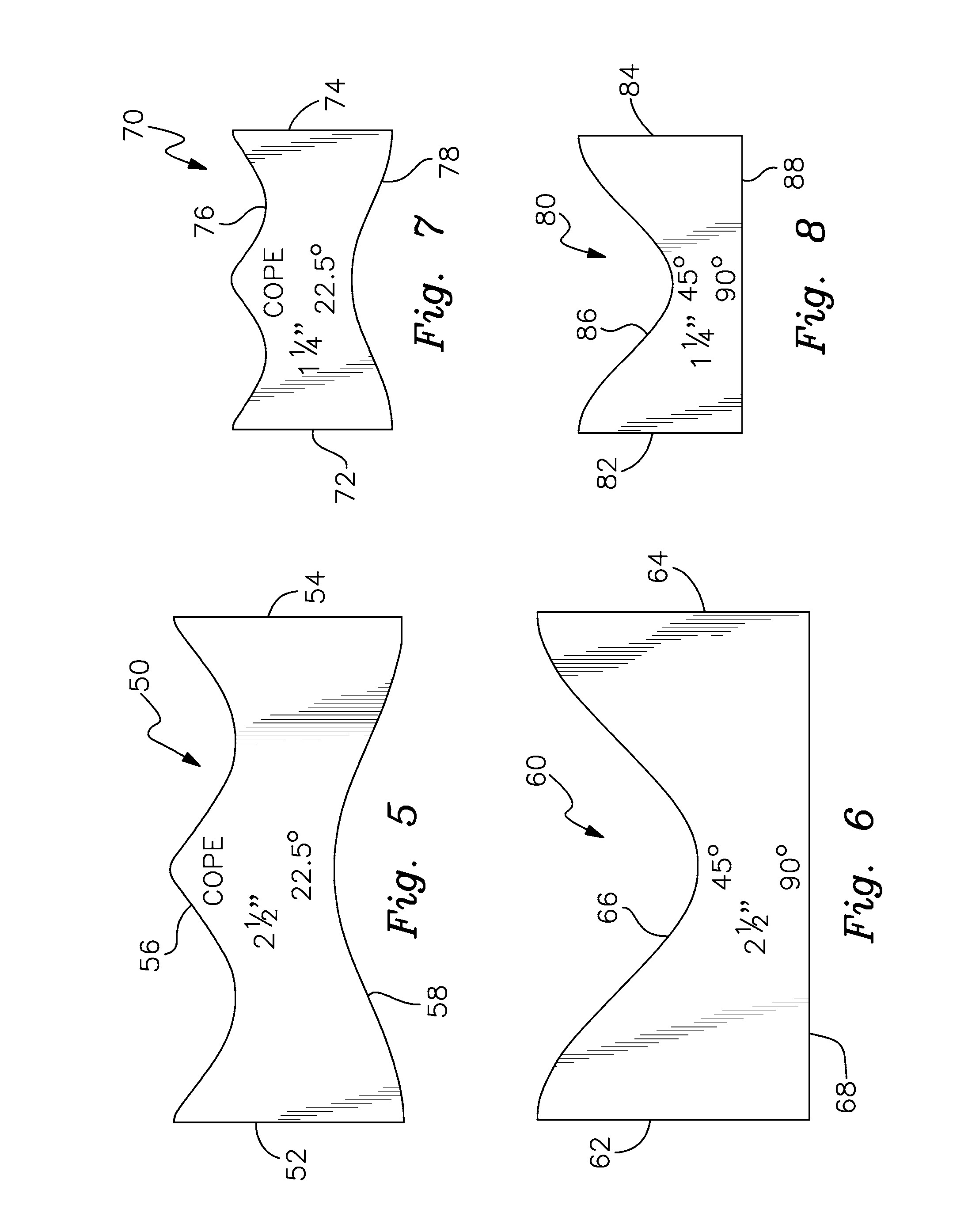 Printable Pipe Saddle Templates Patent Us Self Retaining Pipe Cutting Template