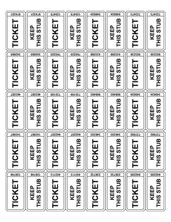 Printable Raffle Tickets Template Numbered Raffle Ticket Tim Van De Vall