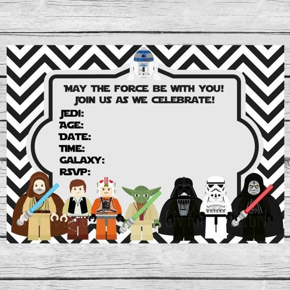Printable Star Wars Invitation 35 Best Images About Fiesta Star Wars Star Wars Party