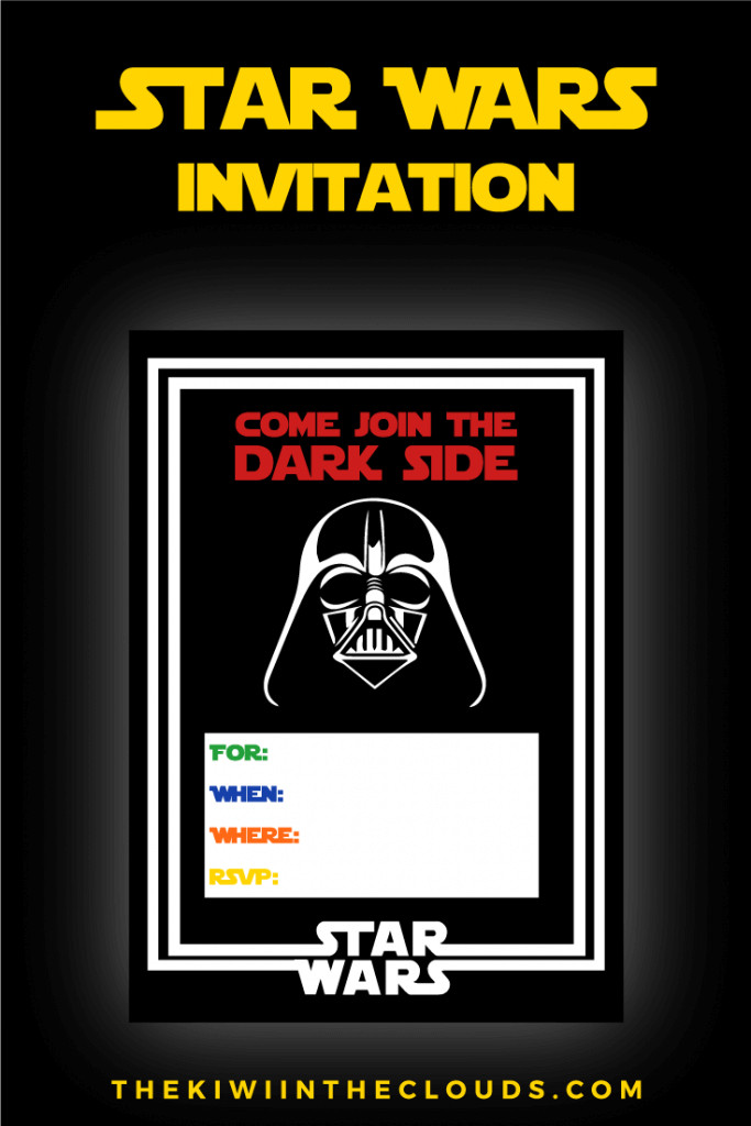 Printable Star Wars Invitation the Best Star Wars Party Ideas Happiness is Homemade