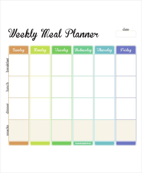 Printable Weekly Planner Template Printable Weekly Planner 11 Free Pdf Documents Download