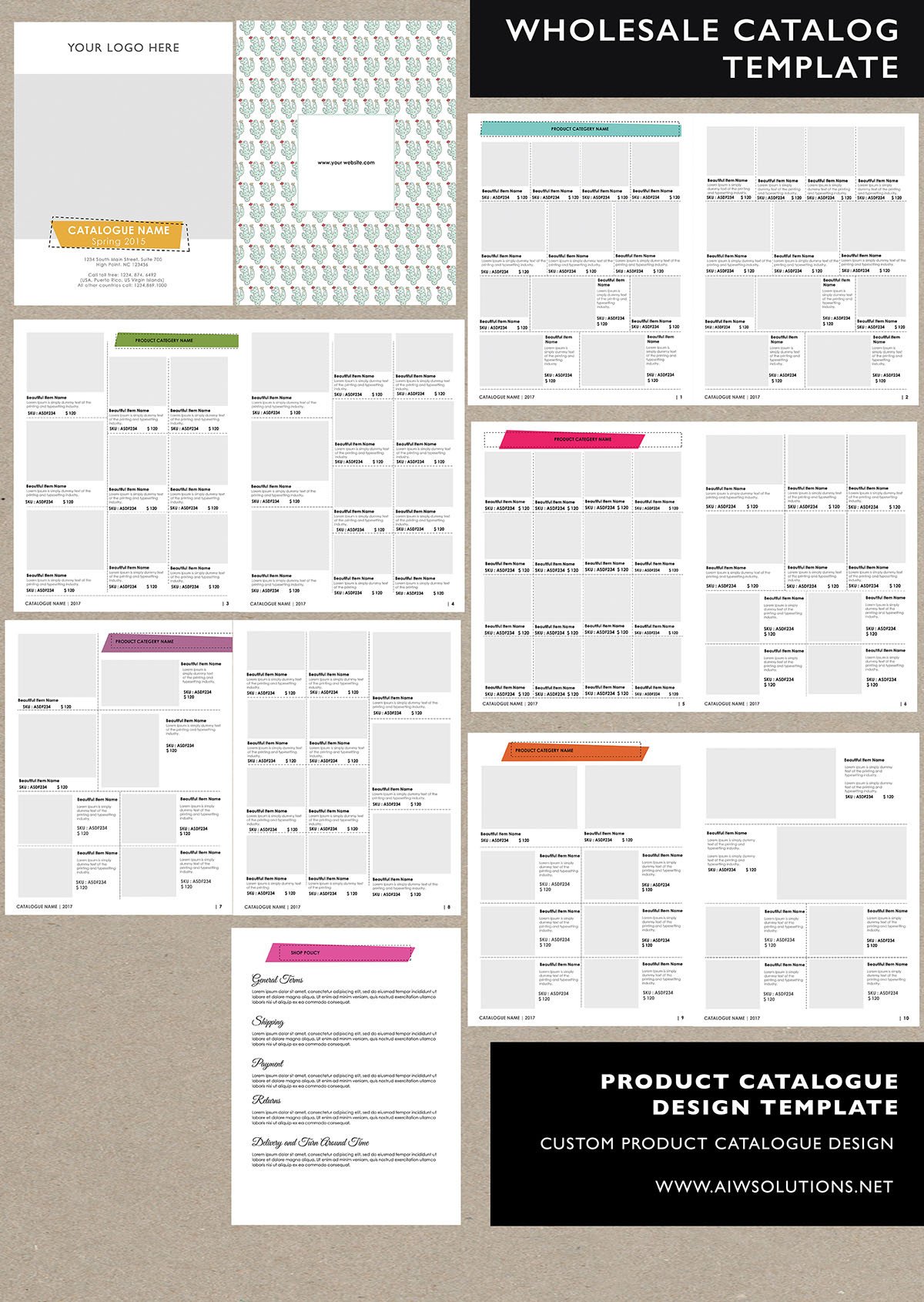 Product Catalogue Template Word Product Catalog Template for Hat Catalog Shoe Catalog