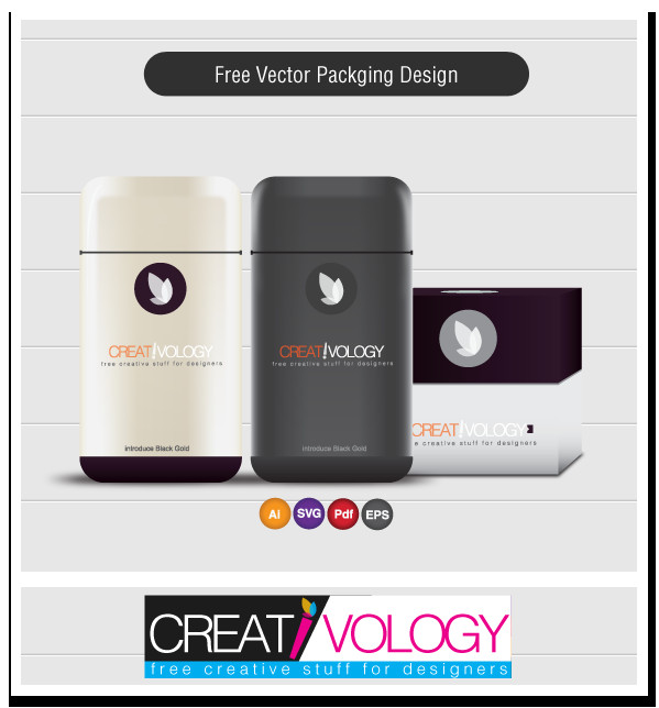 Product Packaging Design Templates Realistic Product Packaging Design Template Vector