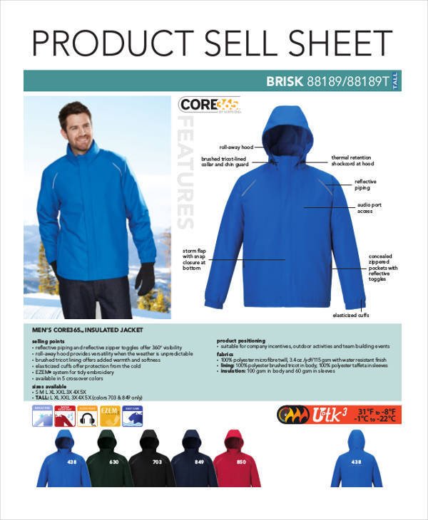 Product Sell Sheet Template 44 Sheet Templates