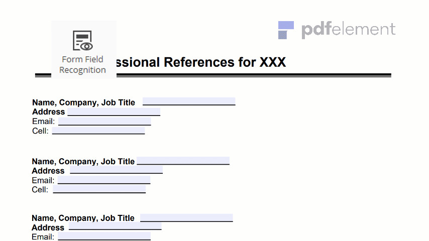 Professional Reference List Template Professional References Template Free Download Create