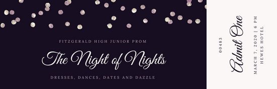 Prom Ticket Template Free Customize 1 003 Ticket Templates Online Canva