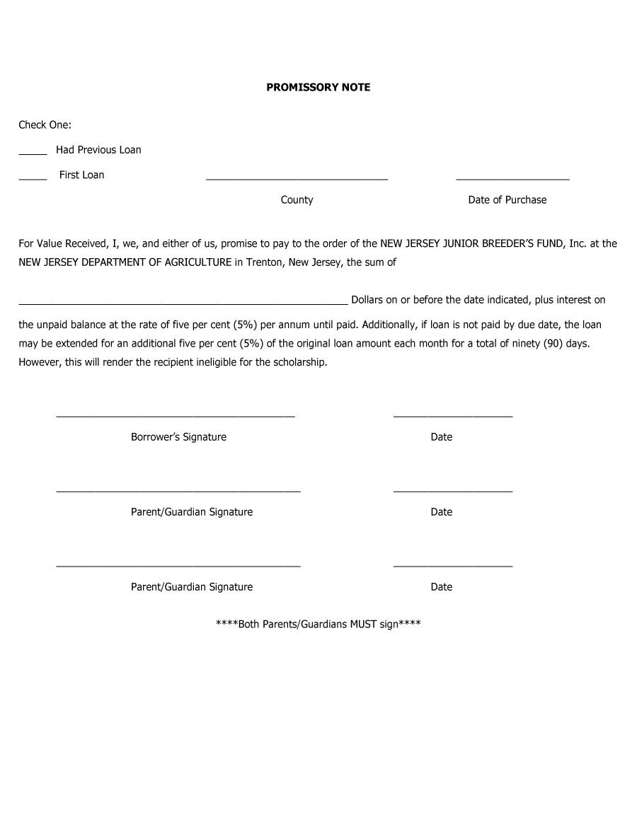 Promissory Note Template Florida 45 Free Promissory Note Templates &amp; forms [word &amp; Pdf]