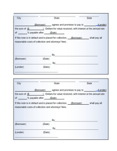 Promissory Note Template Microsoft Word Promissory Note Template