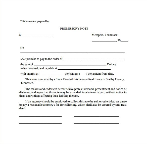 Promissory Note Word Template Promissory Note 26 Download Free Documents In Pdf Word
