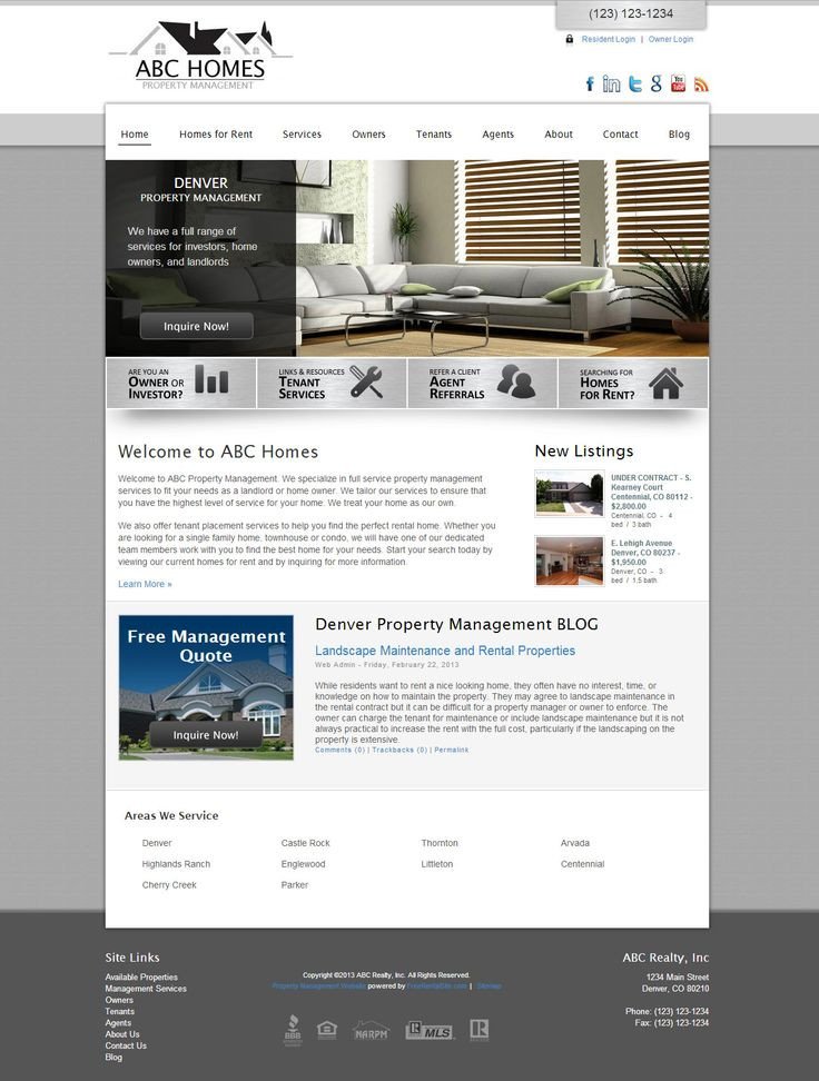 Property Management Websites Templates 9 Best Images About Pmw Smart Site Designs On Pinterest