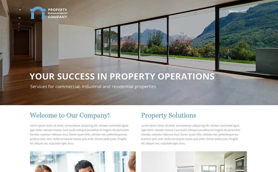 Property Management Websites Templates Property Management Responsive Website Template