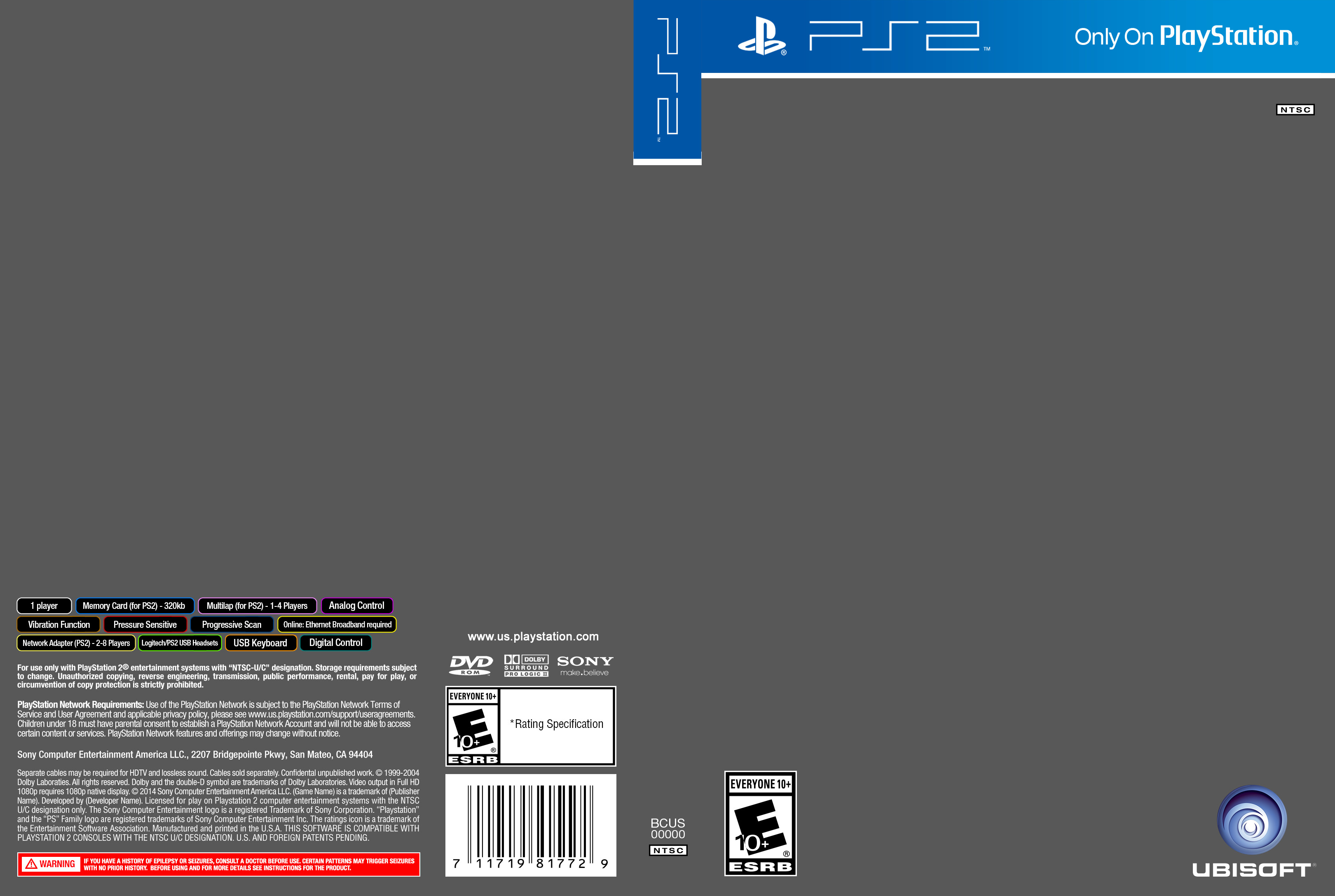 Ps2 Cover Template Ps2 Cover Template by Etschannel On Deviantart