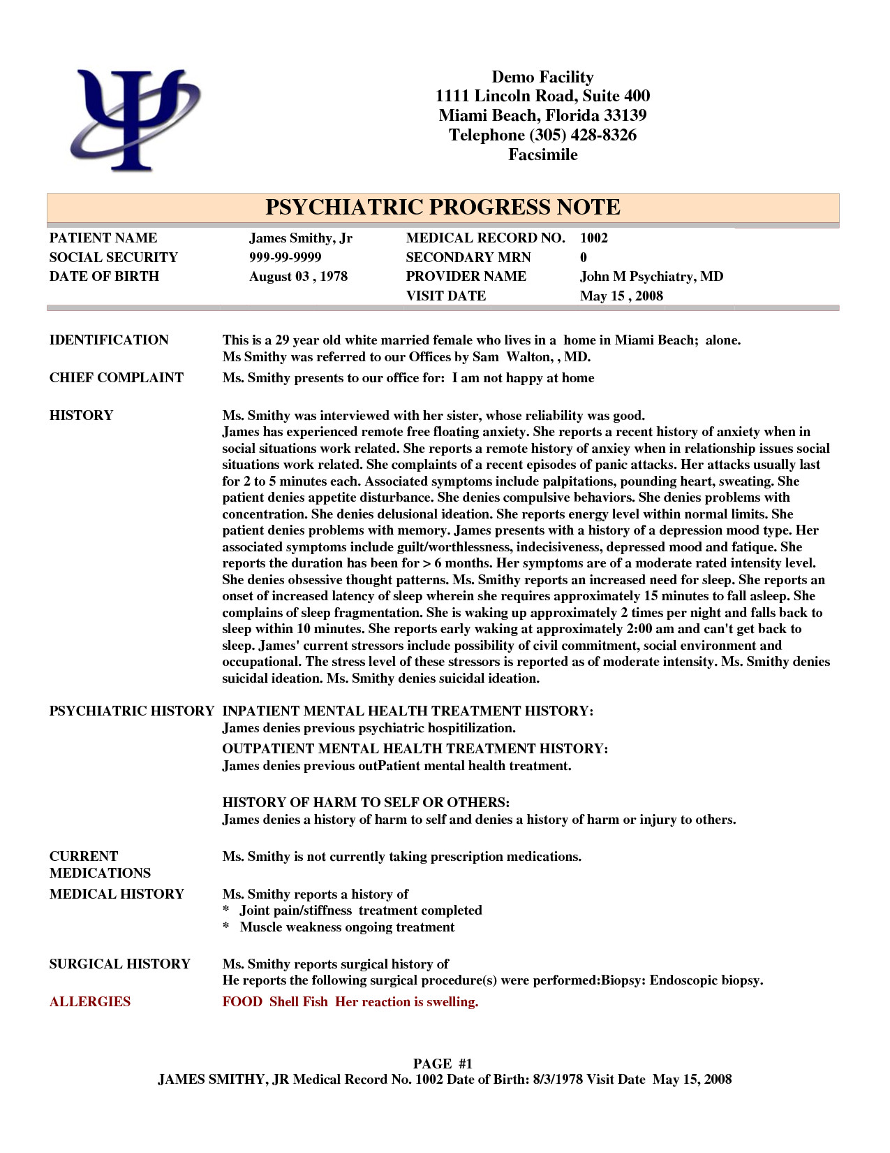 Psychiatric soap Note Template Psychotherapy Progress Notes Template Google Search
