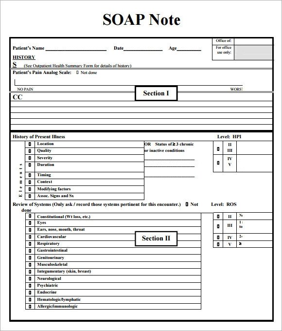 Psychiatric soap Note Template soap Note Template 10 Download Free Documents In Pdf Word