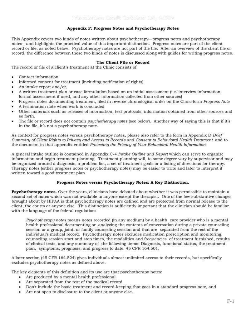 Psychotherapy Progress Note Template 8 Psychotherapy Note Templates for Good Record Keeping