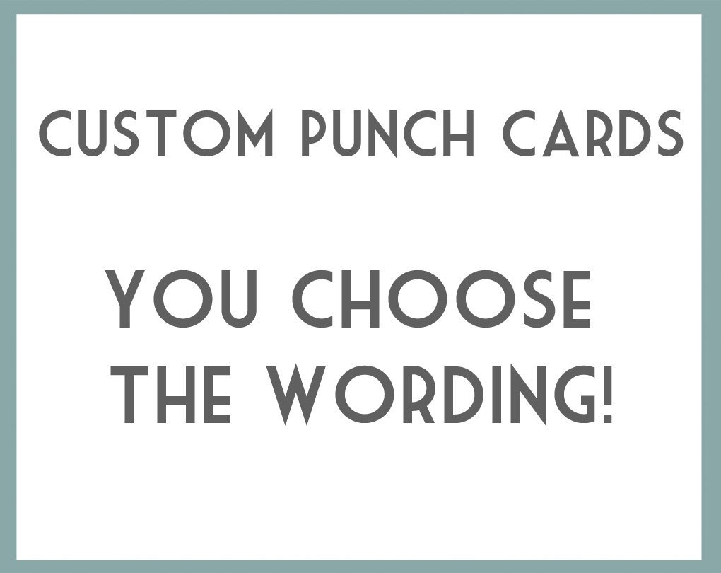 Punch Card Template Word Punch Card Template
