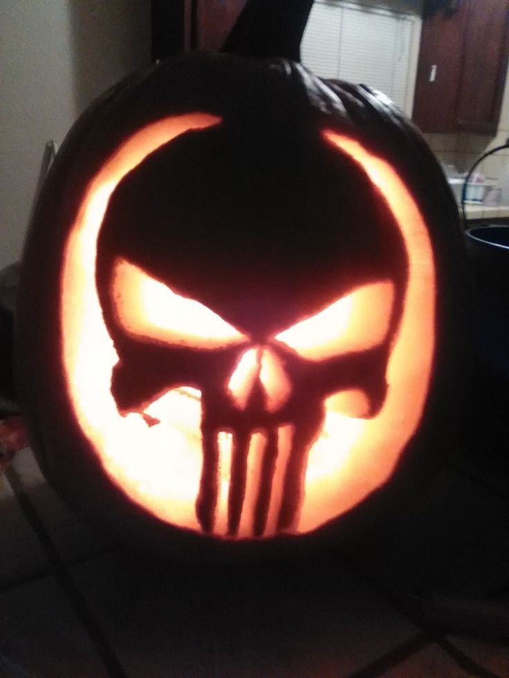 Punisher Skull Pumpkin Best 25 Pumpkin Carving Patterns Ideas On Pinterest