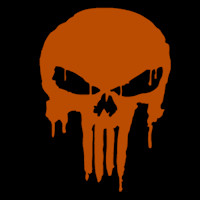 Punisher Skull Pumpkin Punisher Logo Dripping Stoneykins Pumpkin Carving