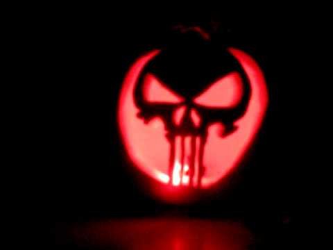 Punisher Skull Pumpkin Punisher Skull Jack O Lantern Pumpkin