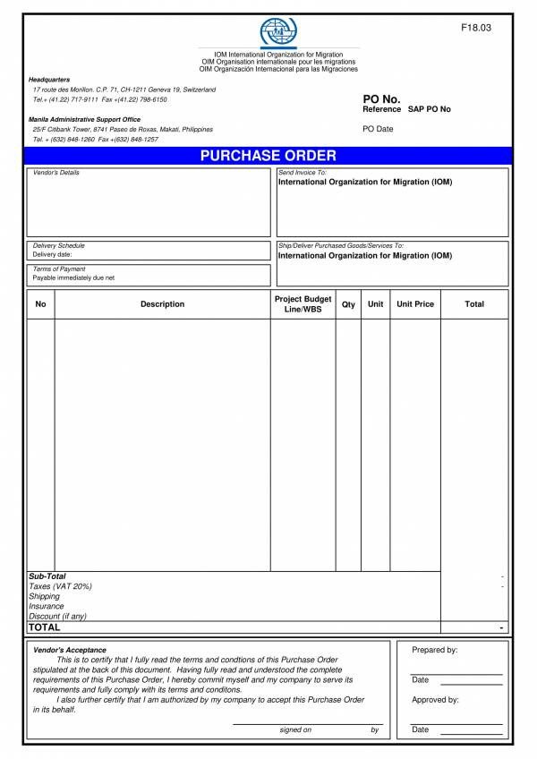 Purchase order Template Google Docs Free 13 Simple Purchase order Templates In Pdf