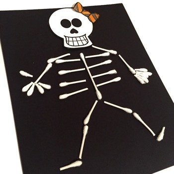 Q Tip Skeleton Head Template Q Tip Skeleton Free by Teaching In the tongass