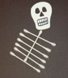 Q Tip Skeleton Head Template Q Tip Skeleton