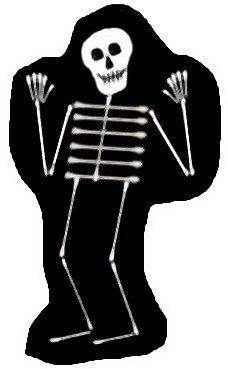 Q Tip Skeleton Head Template Q Tip Skeletons