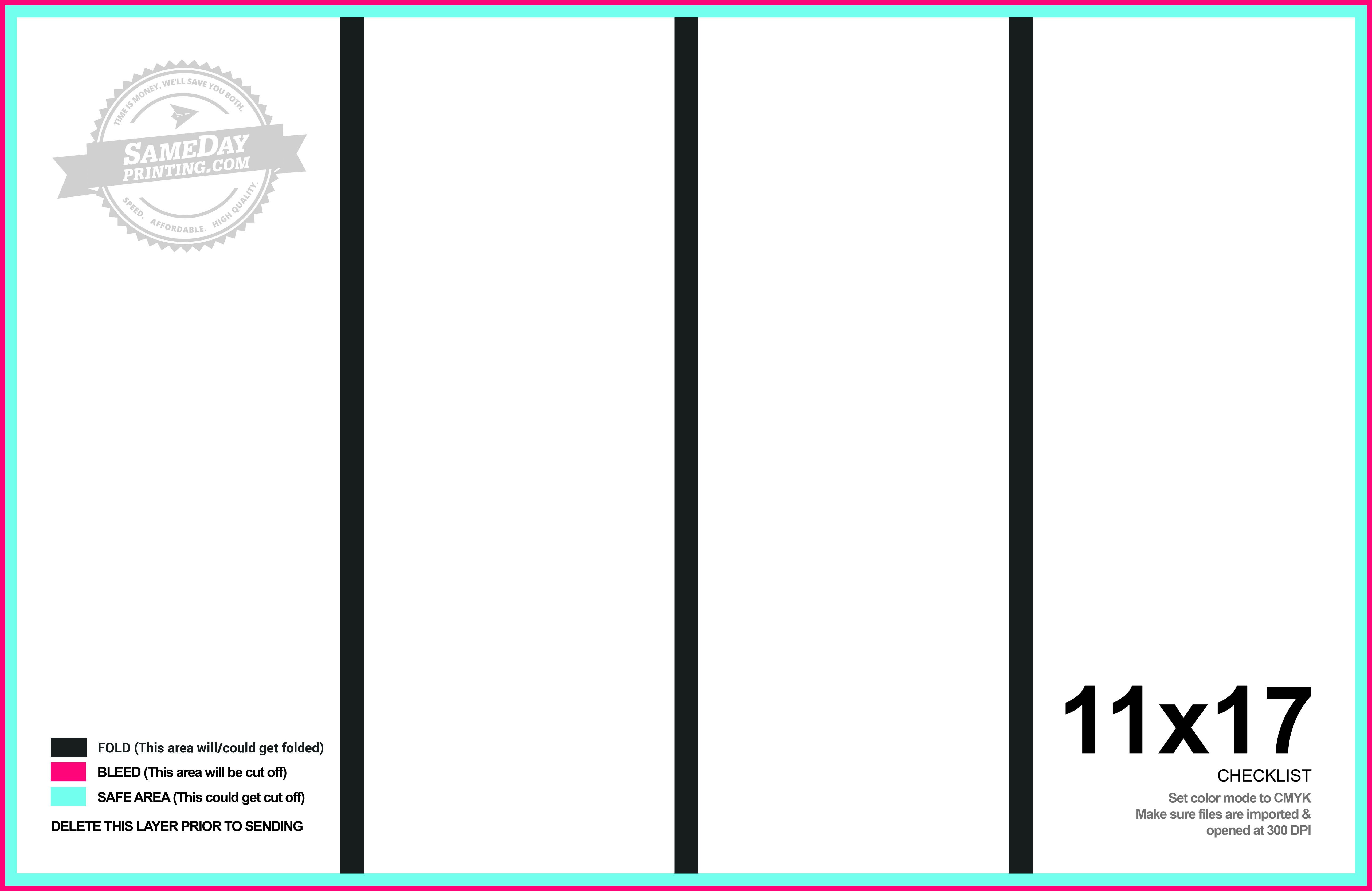 Quad Fold Brochure Template 11×17 Quad Fold Brochure Printing