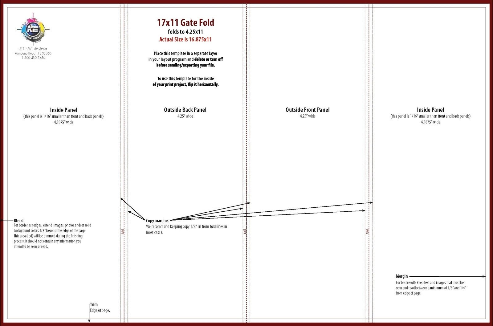 Quad Fold Brochure Template Free Quad Fold Brochure Template Free Download D Templates