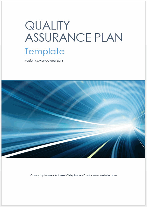 Quality assurance Plan Templates Quality assurance Plan Template Ms Word 7 Excel