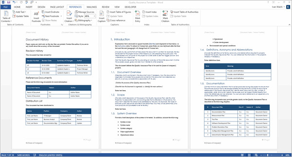 Quality assurance Plan Templates Quality assurance Plan Templates Ms Word Excel