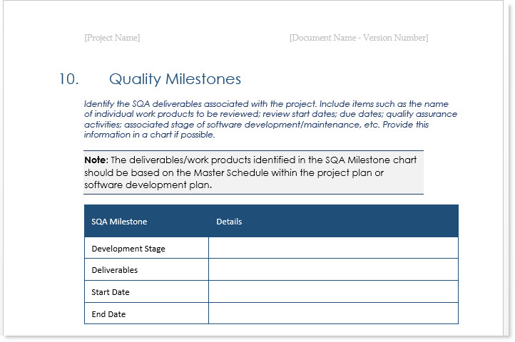 Quality assurance Plan Templates Quality assurance Plan Templates Ms Word Excel