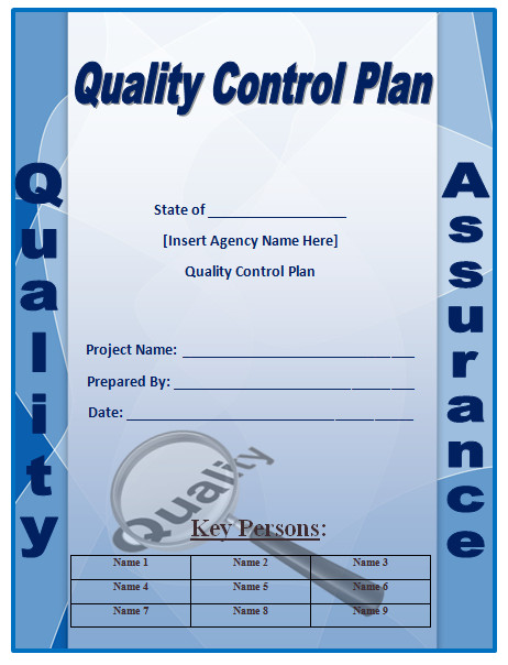 Quality Control Plans Templates Quality Control Plan Template Microsoft Word Templates
