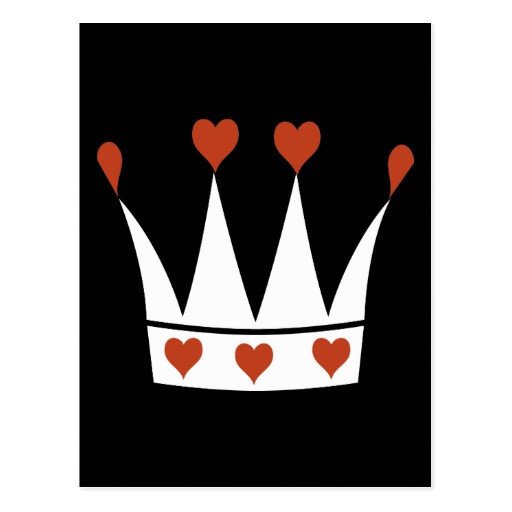 Queen Of Hearts Crown Template Queen Of Hearts Crown Post Cards