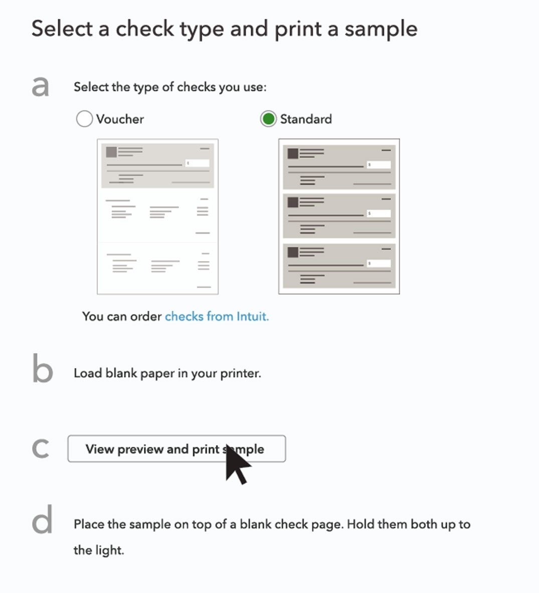 Quickbooks Check Printing Template Print Checks In Quickbooks
