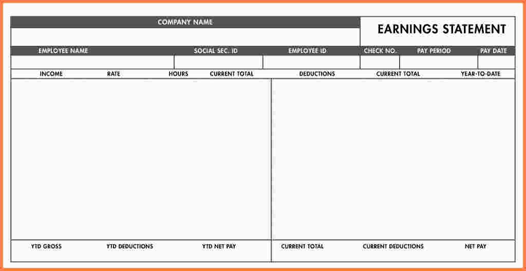 Quickbooks Check Template Word Quickbooks Pay Stub Template