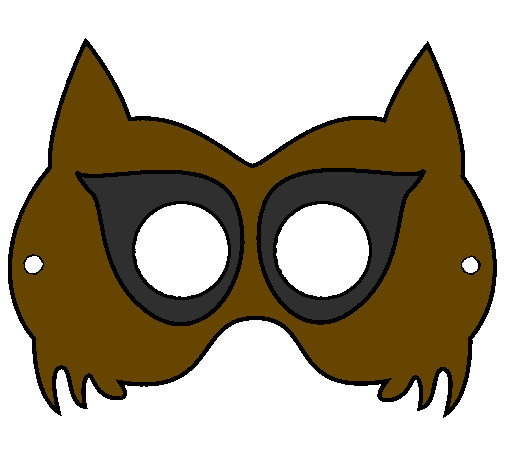 Raccoon Mask Printable Colored Page Raccoon Mask Painted by Paola V