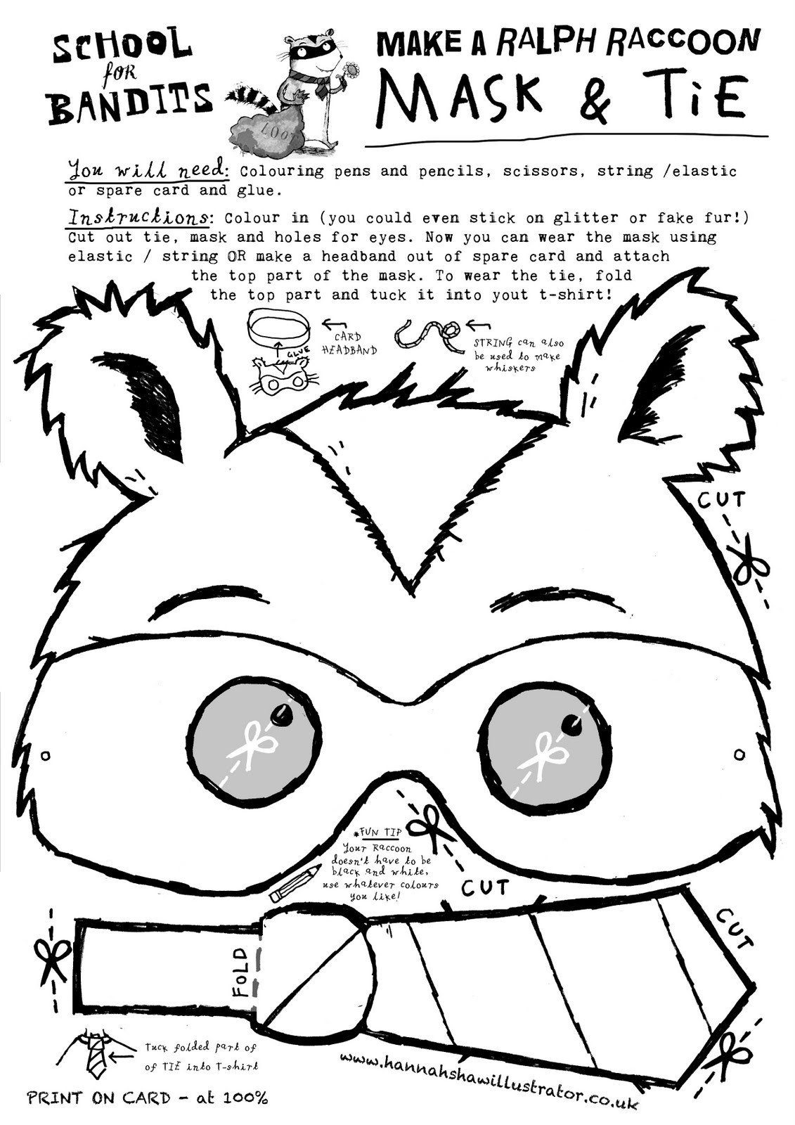 Raccoon Mask Printable Membfounsorag Raccoon Mask Template