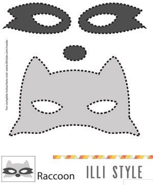 Raccoon Mask Printable Raccoon Mask Printable Template Illistyle